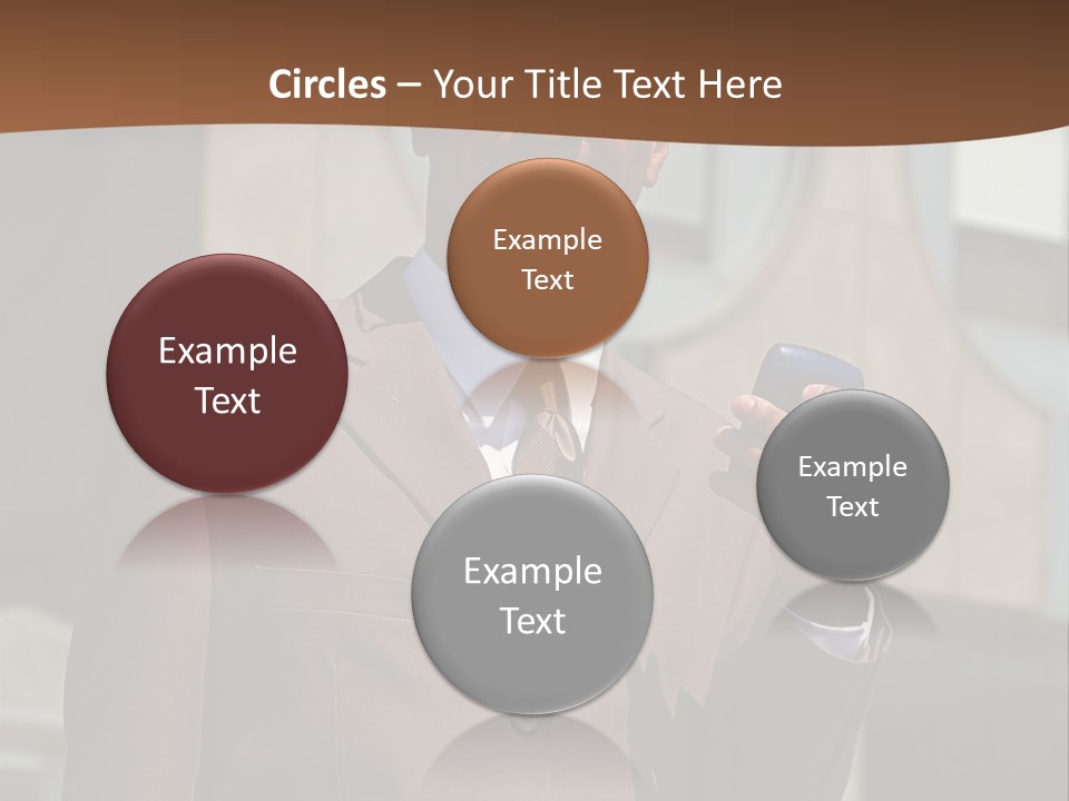 An Confident And Successful African-American Businessman In A Power Suit PowerPoint Template