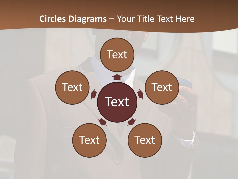 An Confident And Successful African-American Businessman In A Power Suit PowerPoint Template