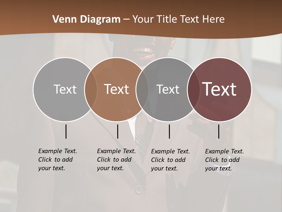 An Confident And Successful African-American Businessman In A Power Suit PowerPoint Template