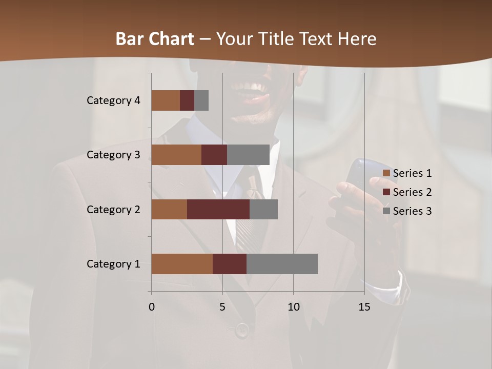 An Confident And Successful African-American Businessman In A Power Suit PowerPoint Template