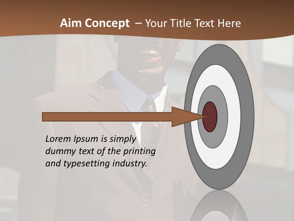 An Confident And Successful African-American Businessman In A Power Suit PowerPoint Template