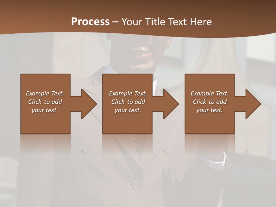 An Confident And Successful African-American Businessman In A Power Suit PowerPoint Template
