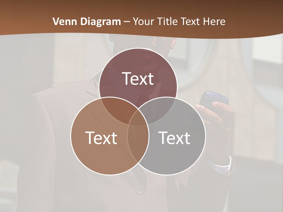 An Confident And Successful African-American Businessman In A Power Suit PowerPoint Template