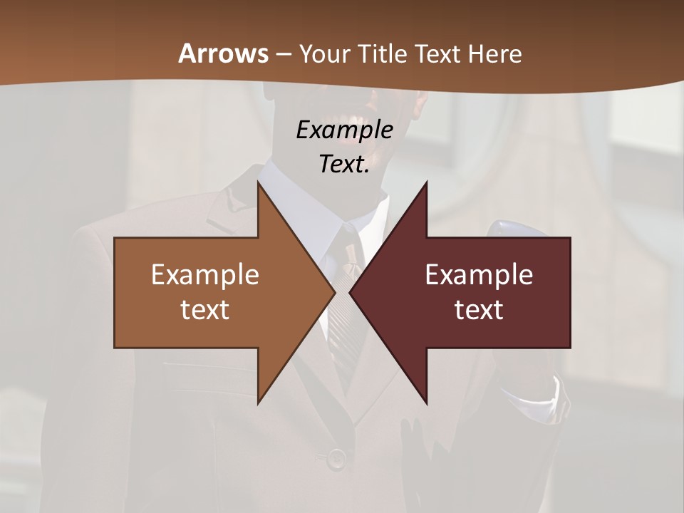 An Confident And Successful African-American Businessman In A Power Suit PowerPoint Template