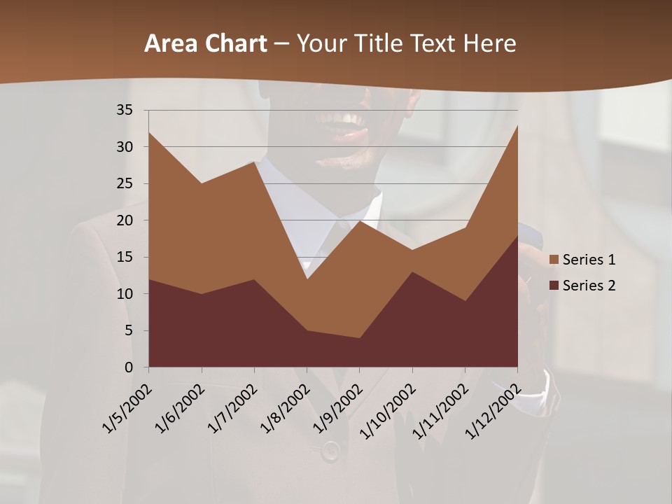 An Confident And Successful African-American Businessman In A Power Suit PowerPoint Template