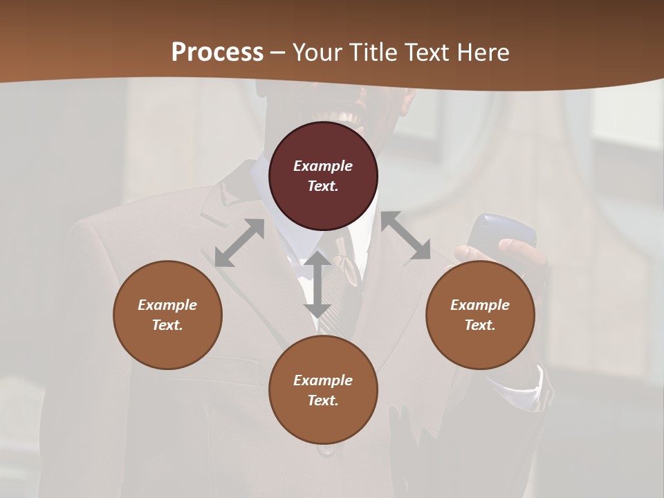 An Confident And Successful African-American Businessman In A Power Suit PowerPoint Template