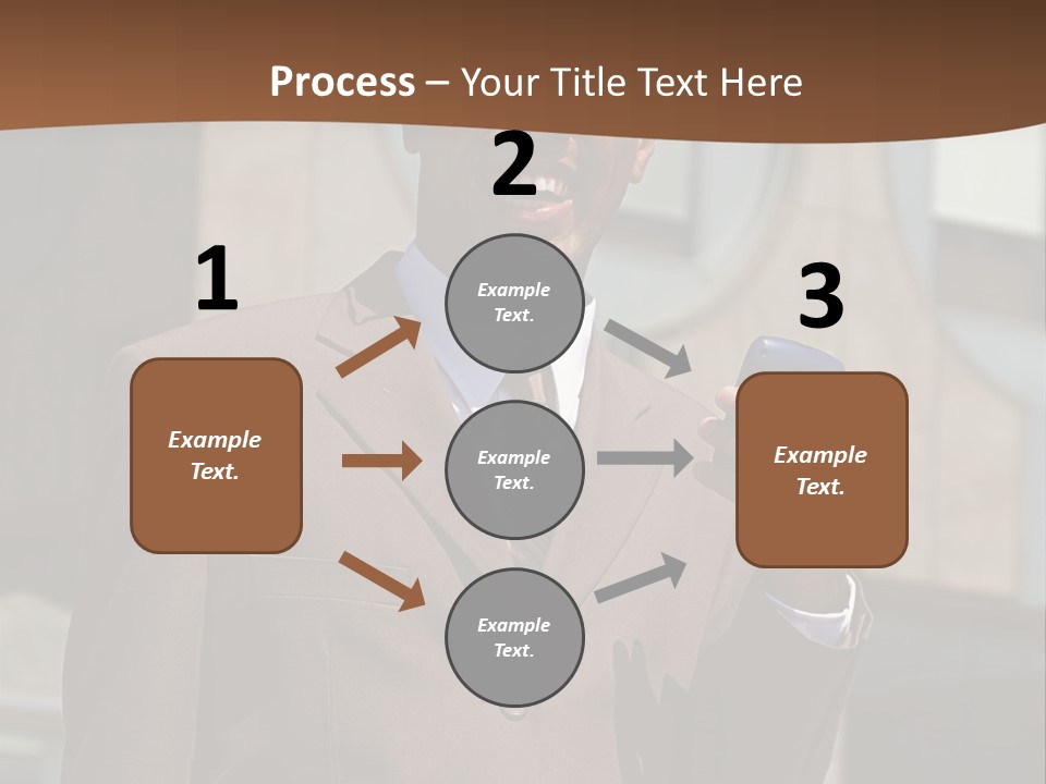 An Confident And Successful African-American Businessman In A Power Suit PowerPoint Template