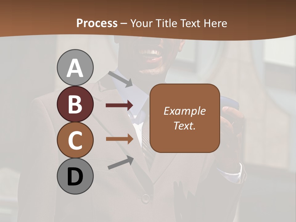 An Confident And Successful African-American Businessman In A Power Suit PowerPoint Template