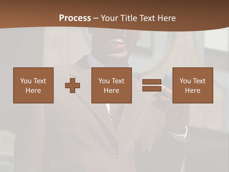 An Confident And Successful African-American Businessman In A Power Suit PowerPoint Template