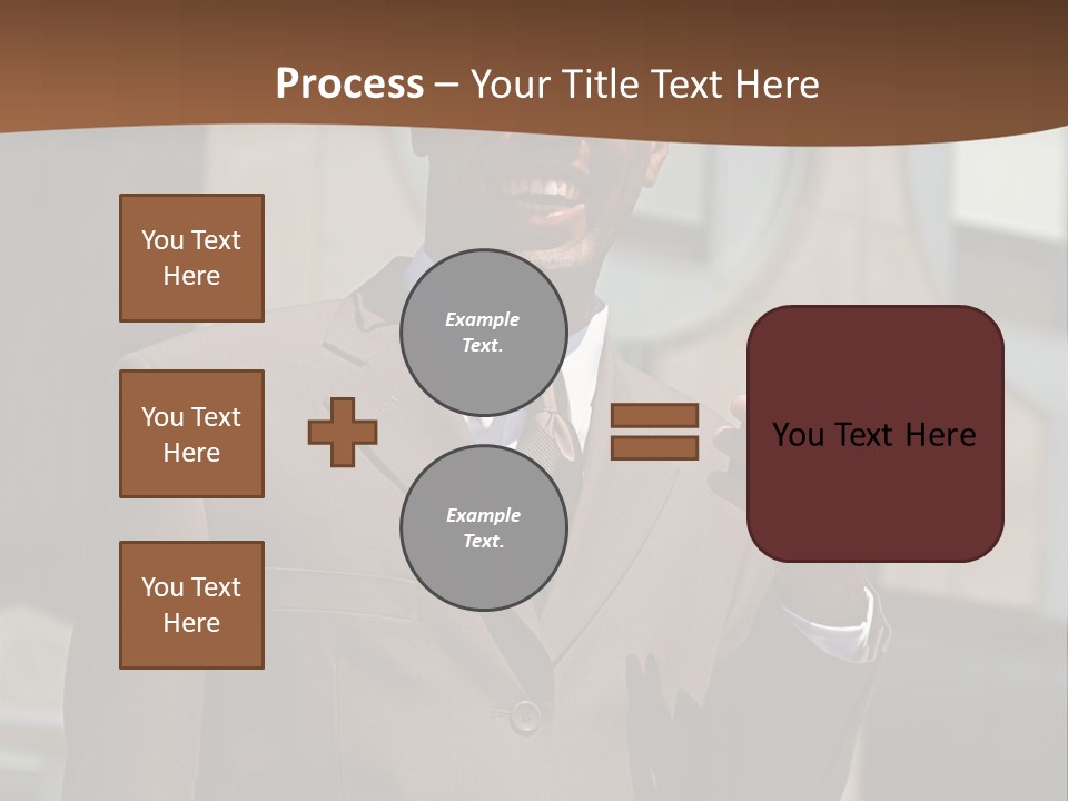 An Confident And Successful African-American Businessman In A Power Suit PowerPoint Template