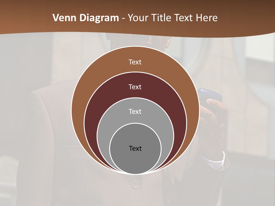 An Confident And Successful African-American Businessman In A Power Suit PowerPoint Template