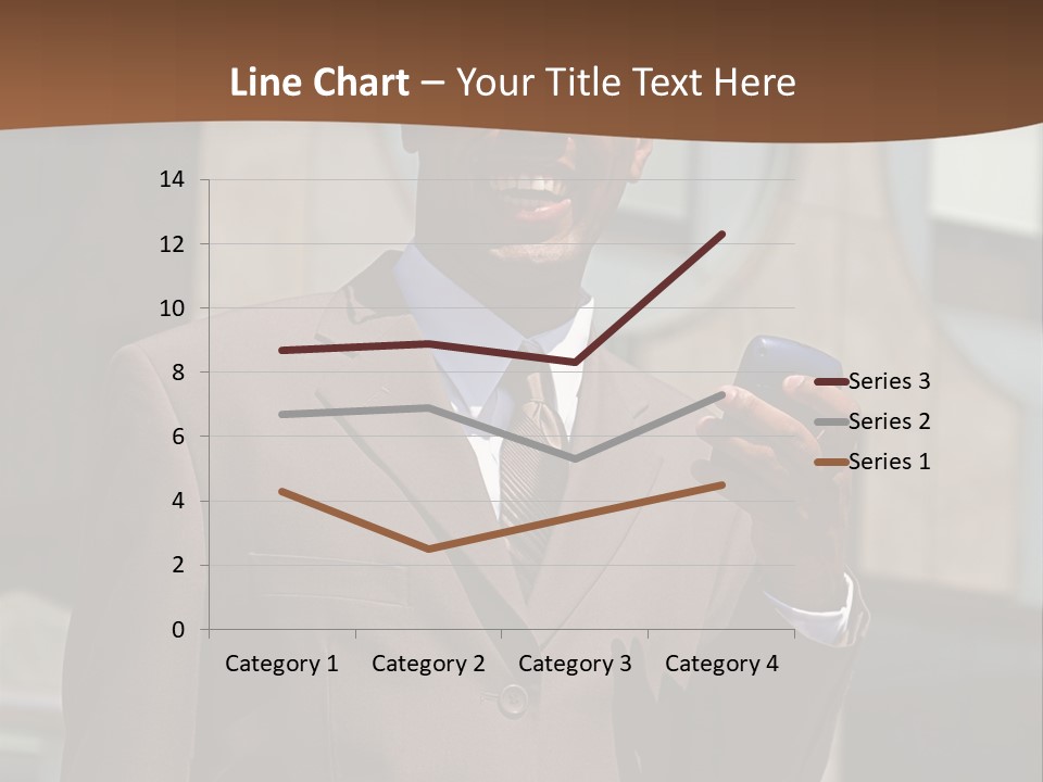 An Confident And Successful African-American Businessman In A Power Suit PowerPoint Template