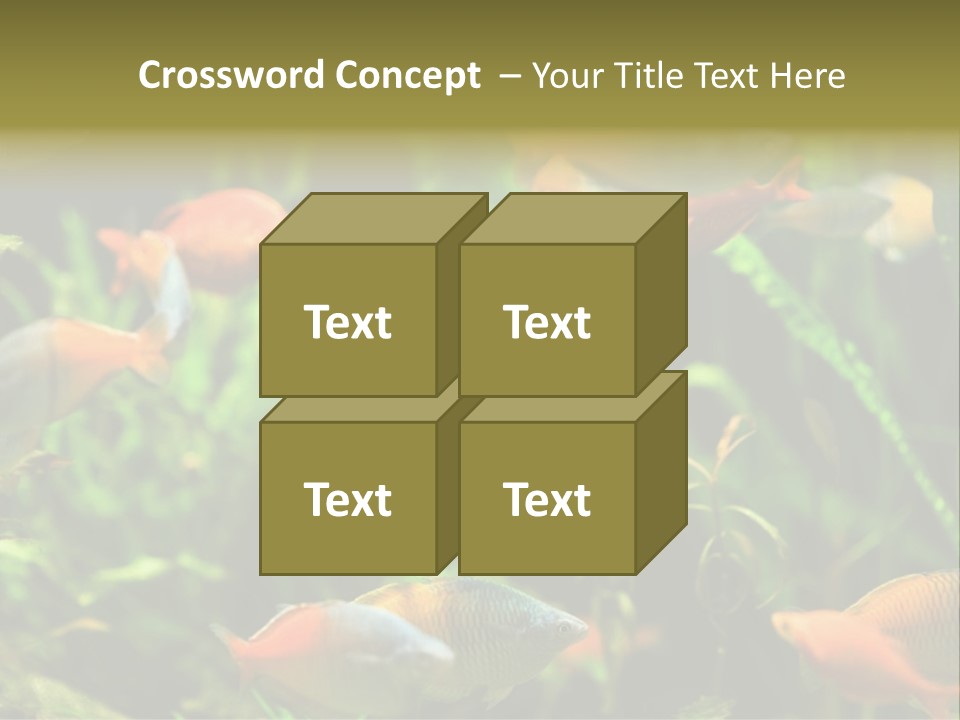Fish In Aquarium PowerPoint Template