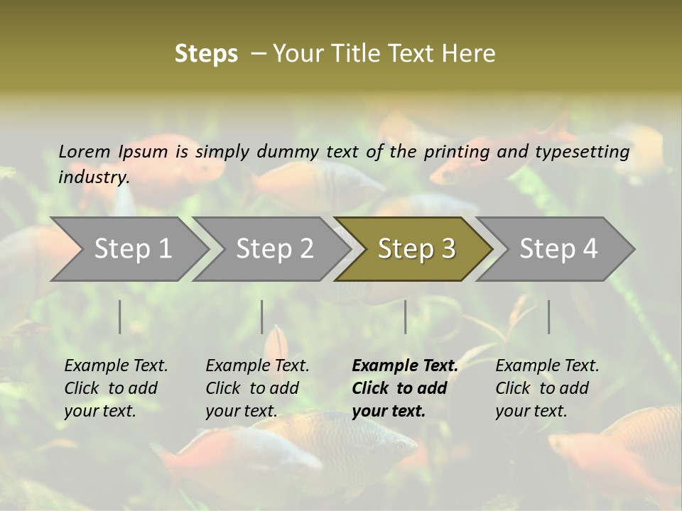 Fish In Aquarium PowerPoint Template