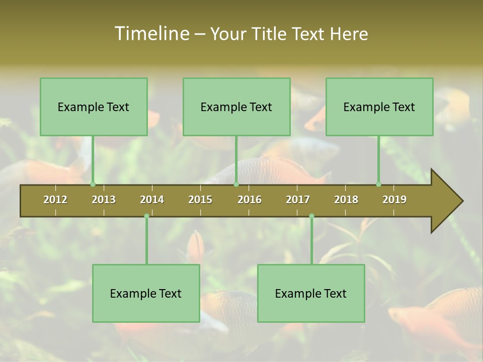 Fish In Aquarium PowerPoint Template