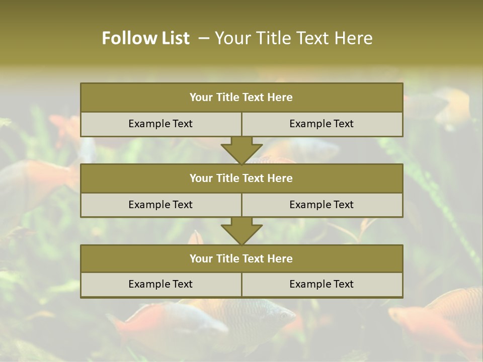 Fish In Aquarium PowerPoint Template