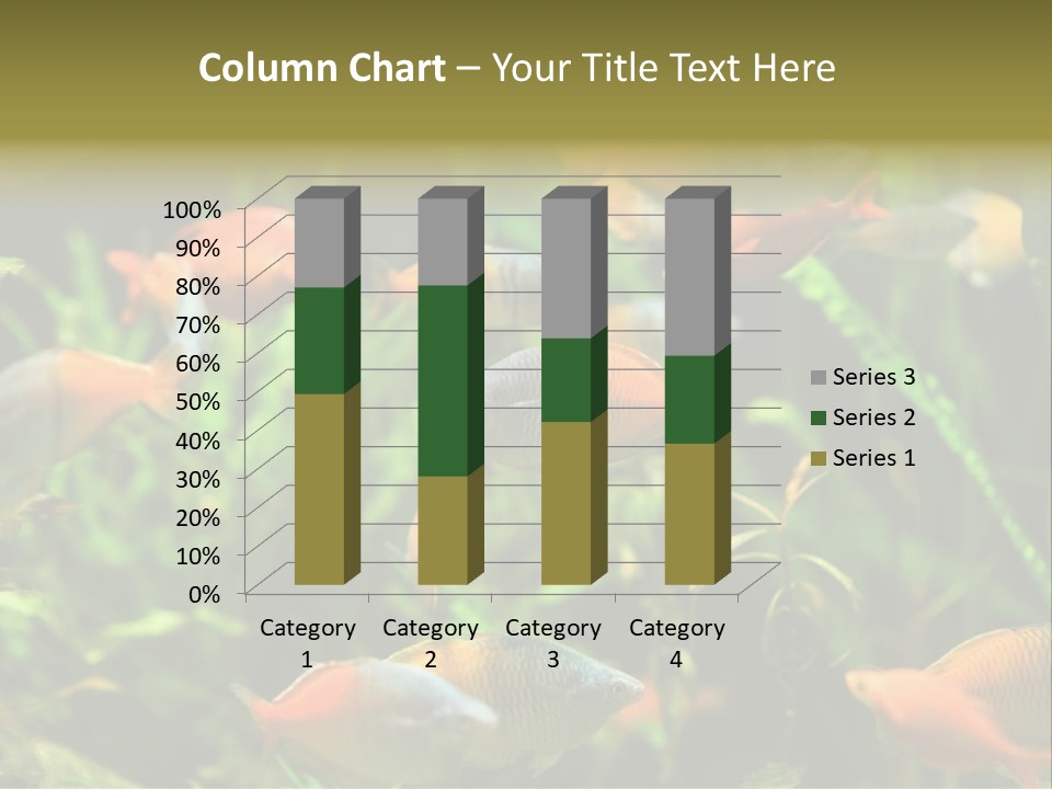 Fish In Aquarium PowerPoint Template