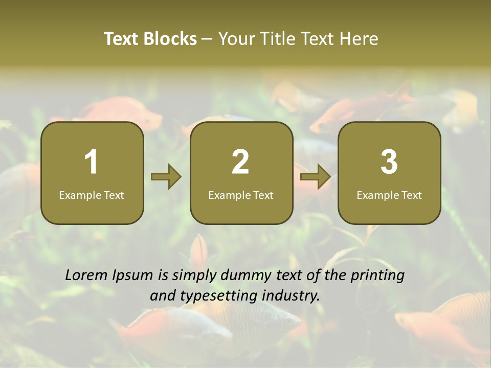 Fish In Aquarium PowerPoint Template