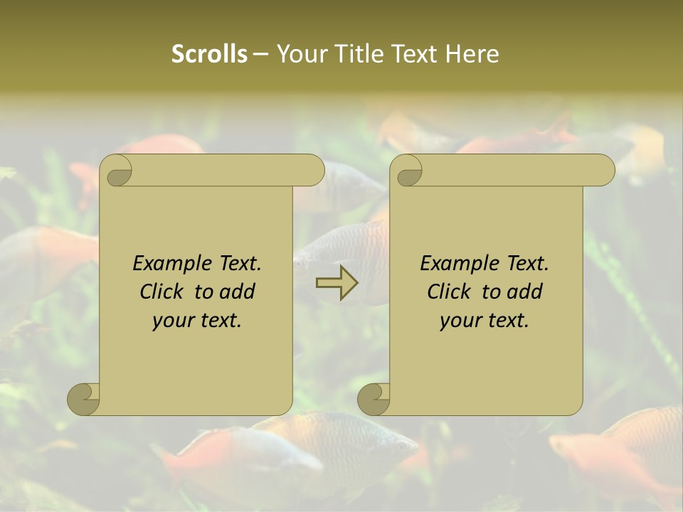 Fish In Aquarium PowerPoint Template