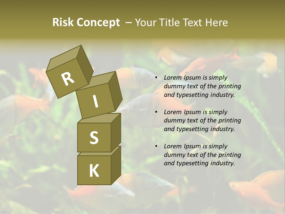 Fish In Aquarium PowerPoint Template