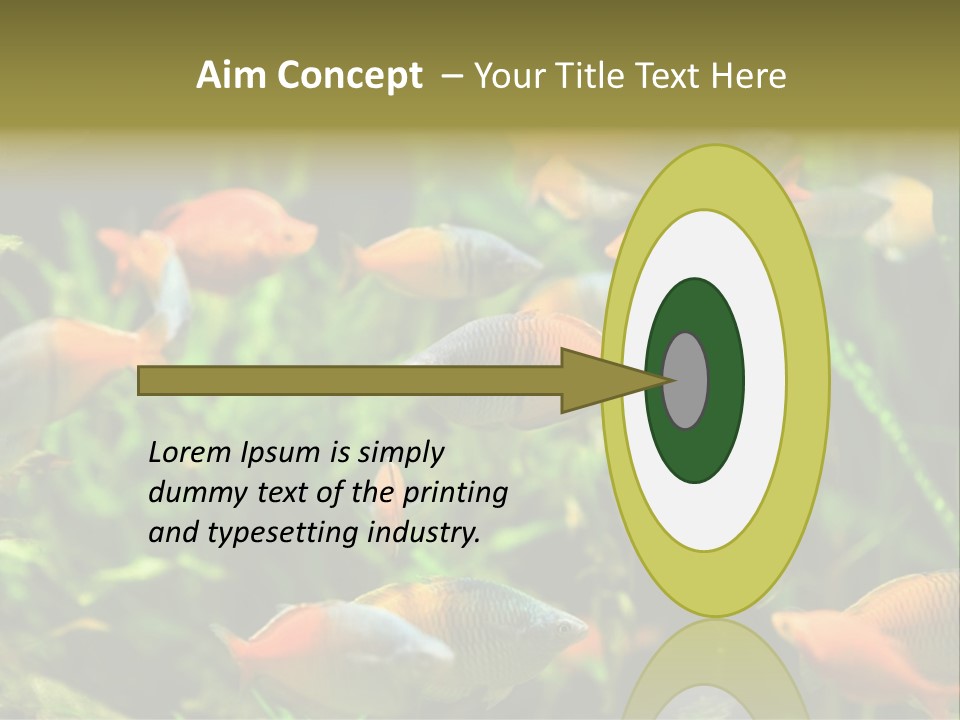 Fish In Aquarium PowerPoint Template