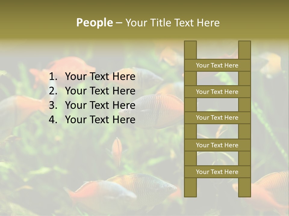 Fish In Aquarium PowerPoint Template