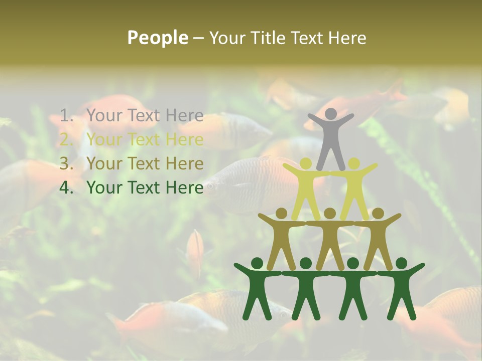 Fish In Aquarium PowerPoint Template