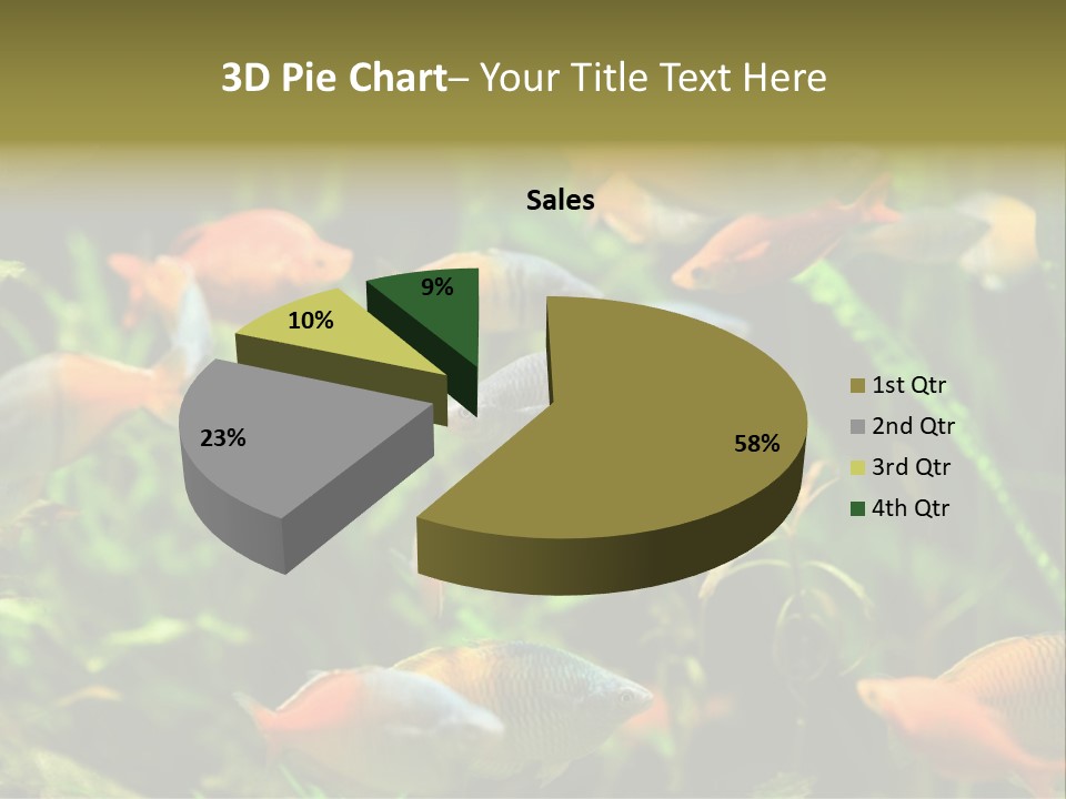 Fish In Aquarium PowerPoint Template