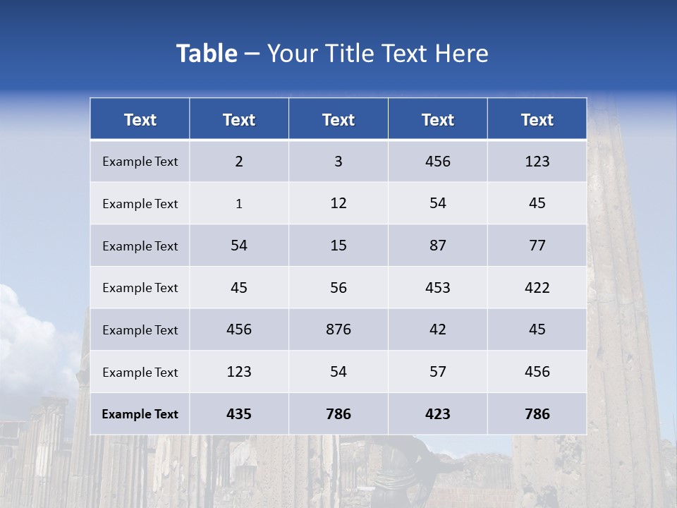 Beautiful Ruins PowerPoint Template