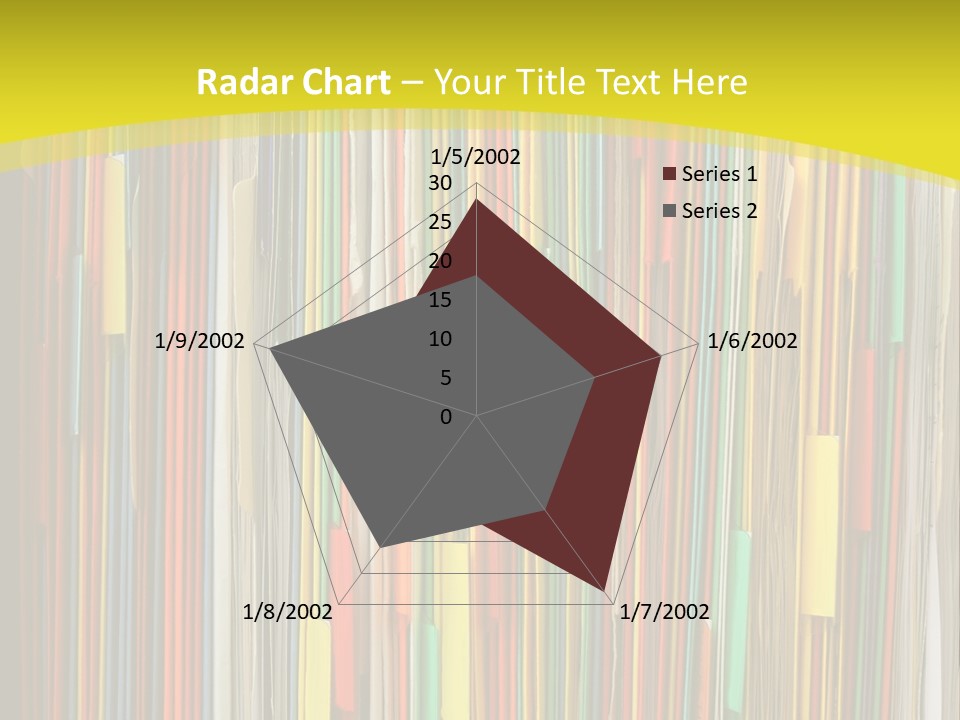 Colorful Of File Folder In The Hanger PowerPoint Template