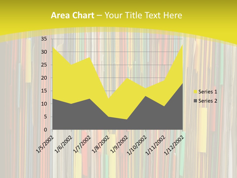 Colorful Of File Folder In The Hanger PowerPoint Template