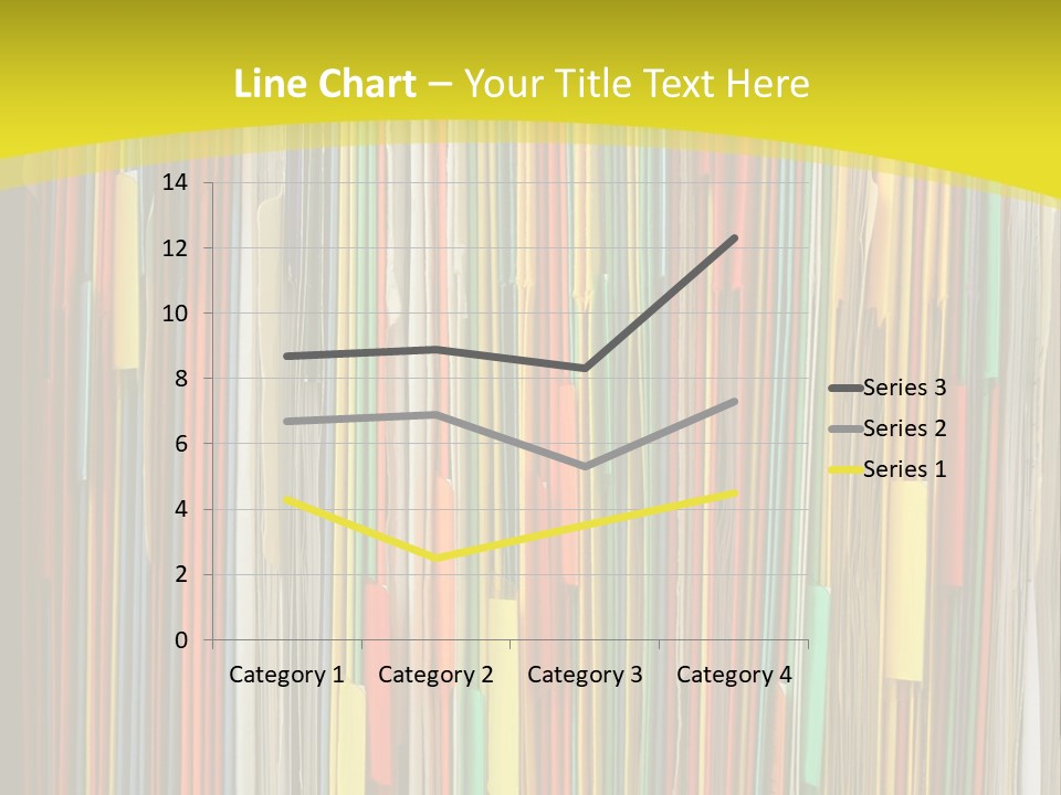 Colorful Of File Folder In The Hanger PowerPoint Template