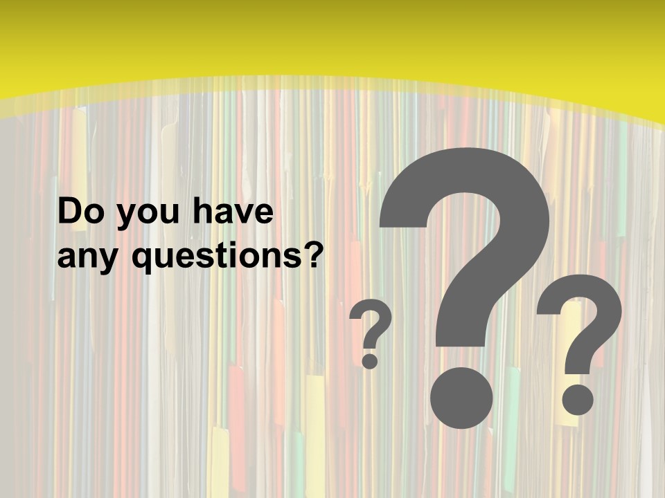 Colorful Of File Folder In The Hanger PowerPoint Template