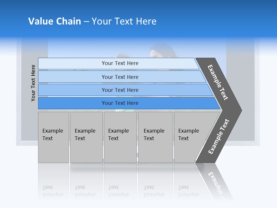 Flat Screen Tv Isolated With An Image Of A Mother And Daughter In A Grassy Meadow PowerPoint Template