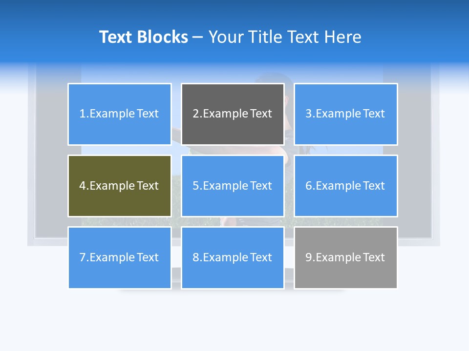 Flat Screen Tv Isolated With An Image Of A Mother And Daughter In A Grassy Meadow PowerPoint Template