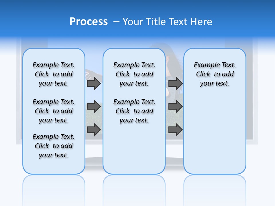 Flat Screen Tv Isolated With An Image Of A Mother And Daughter In A Grassy Meadow PowerPoint Template