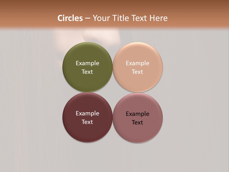 Beautiful Young Woman With Long Healthy Dark Hair On Black Background. PowerPoint Template