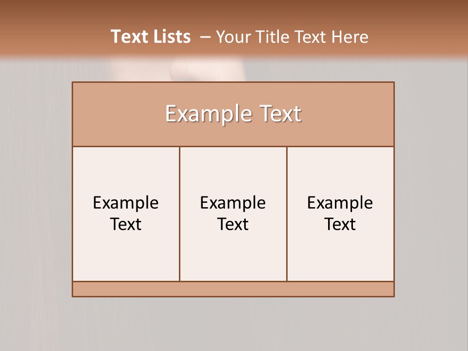 Beautiful Young Woman With Long Healthy Dark Hair On Black Background. PowerPoint Template
