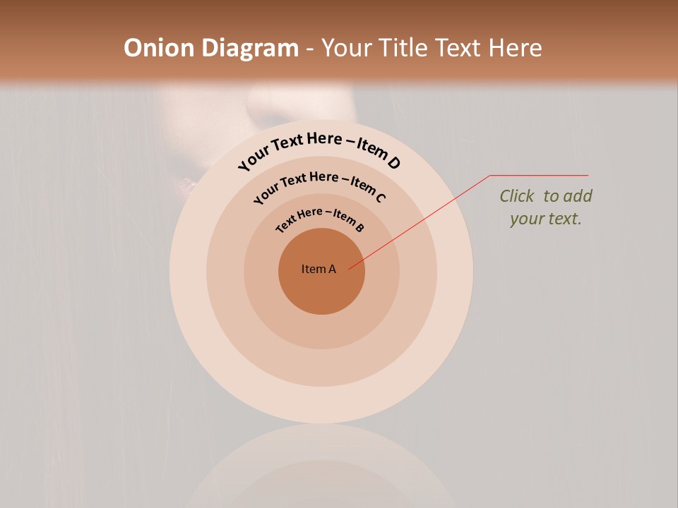 Beautiful Young Woman With Long Healthy Dark Hair On Black Background. PowerPoint Template