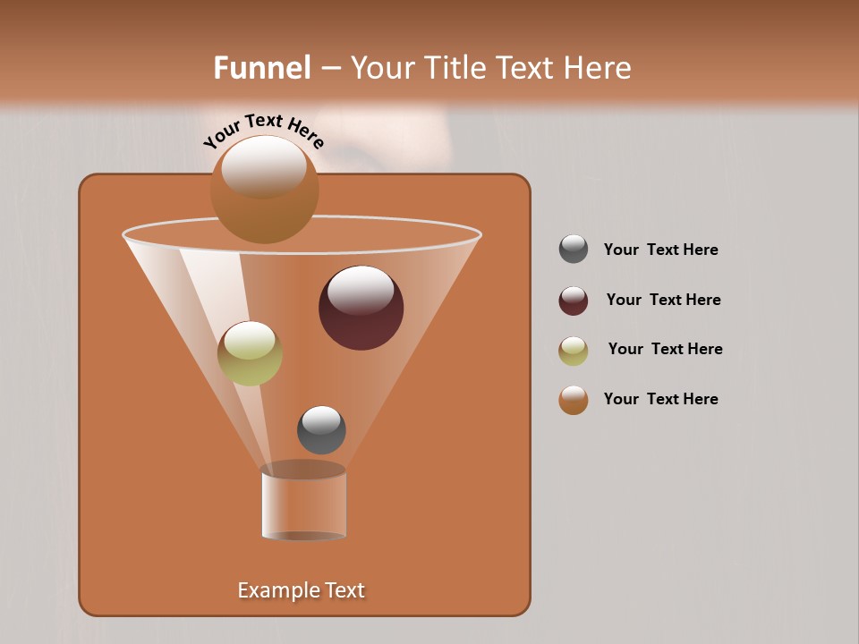 Beautiful Young Woman With Long Healthy Dark Hair On Black Background. PowerPoint Template