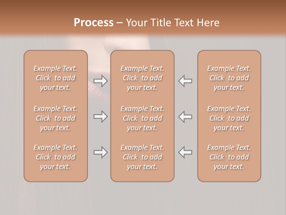 Beautiful Young Woman With Long Healthy Dark Hair On Black Background. PowerPoint Template
