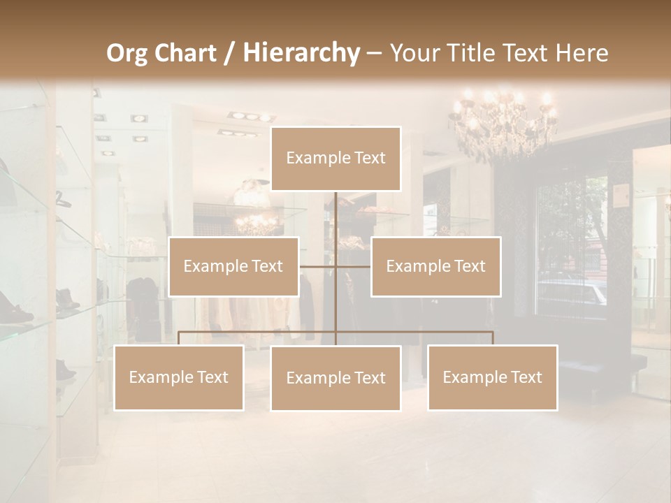 Panoramic Image Of Luxury Boutique Interior PowerPoint Template