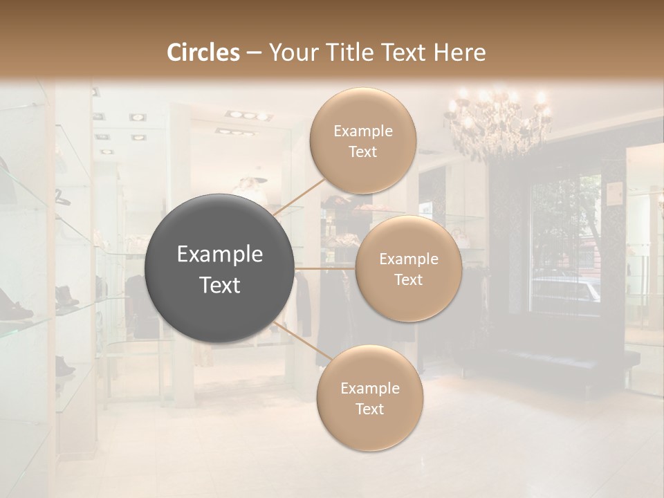 Panoramic Image Of Luxury Boutique Interior PowerPoint Template
