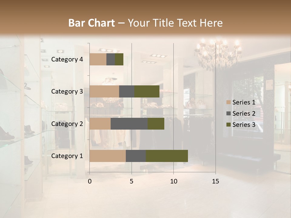 Panoramic Image Of Luxury Boutique Interior PowerPoint Template