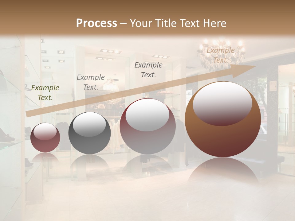 Panoramic Image Of Luxury Boutique Interior PowerPoint Template