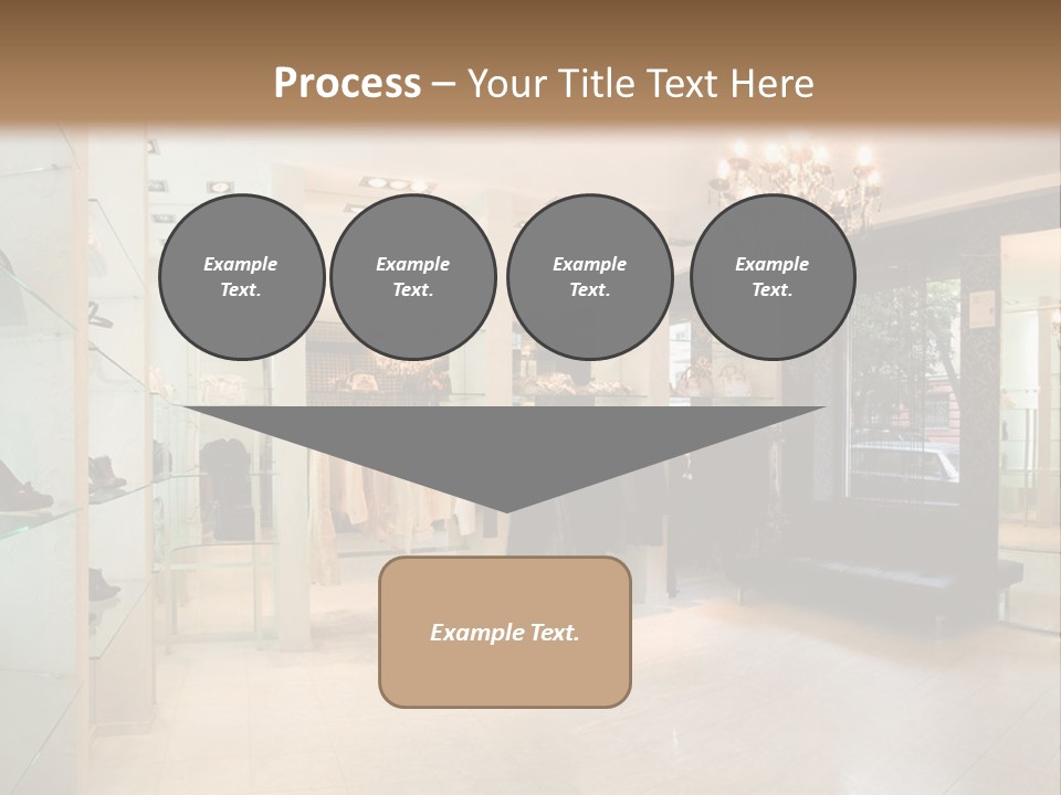 Panoramic Image Of Luxury Boutique Interior PowerPoint Template