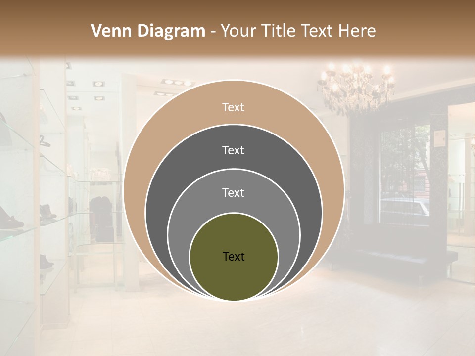 Panoramic Image Of Luxury Boutique Interior PowerPoint Template