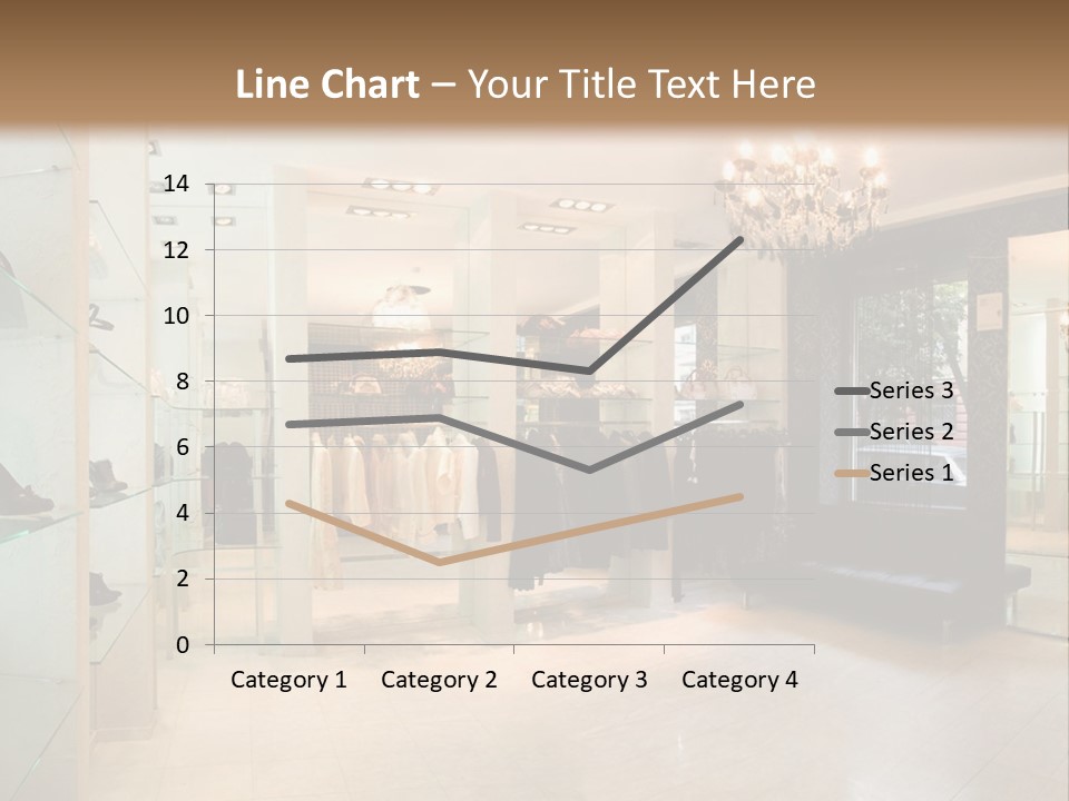Panoramic Image Of Luxury Boutique Interior PowerPoint Template