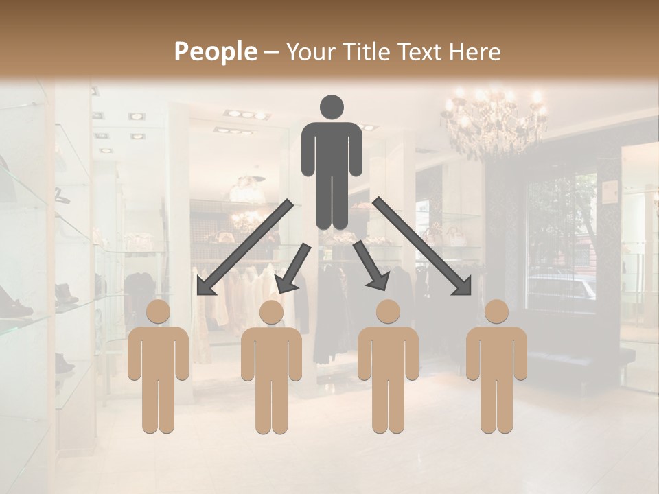 Panoramic Image Of Luxury Boutique Interior PowerPoint Template