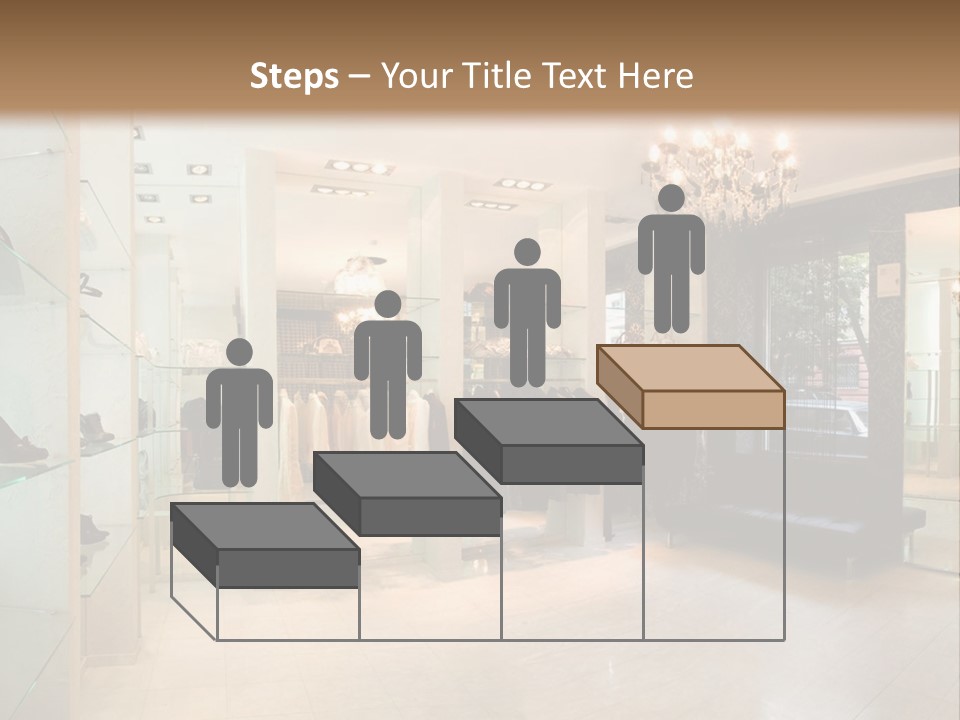 Panoramic Image Of Luxury Boutique Interior PowerPoint Template